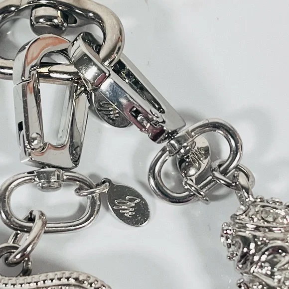 Joy Mangano Silver Bag Charm Keychain Accessory - Picture 7 of 11